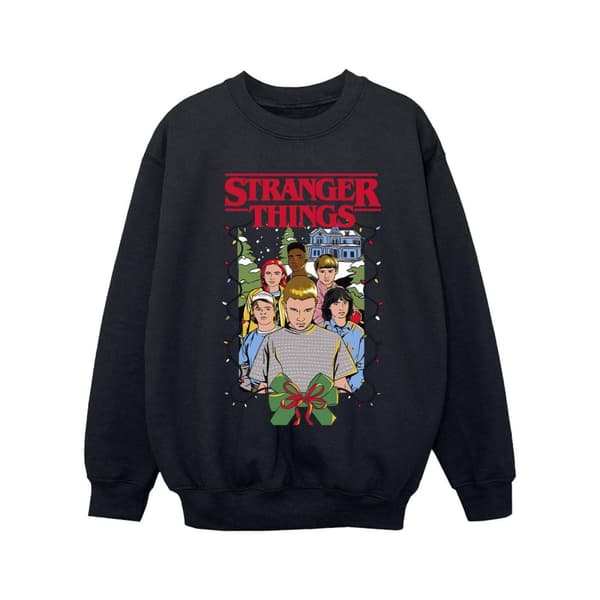 Netflix Girls Stranger Things Christmas Poster Sweatshirt
