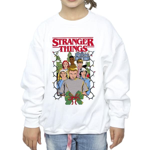 Netflix Girls Stranger Things Christmas Poster Sweatshirt