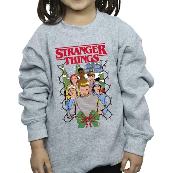Netflix Girls Stranger Things Christmas Poster Sweatshirt
