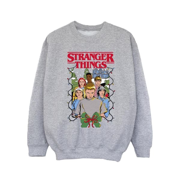 Netflix Girls Stranger Things Christmas Poster Sweatshirt