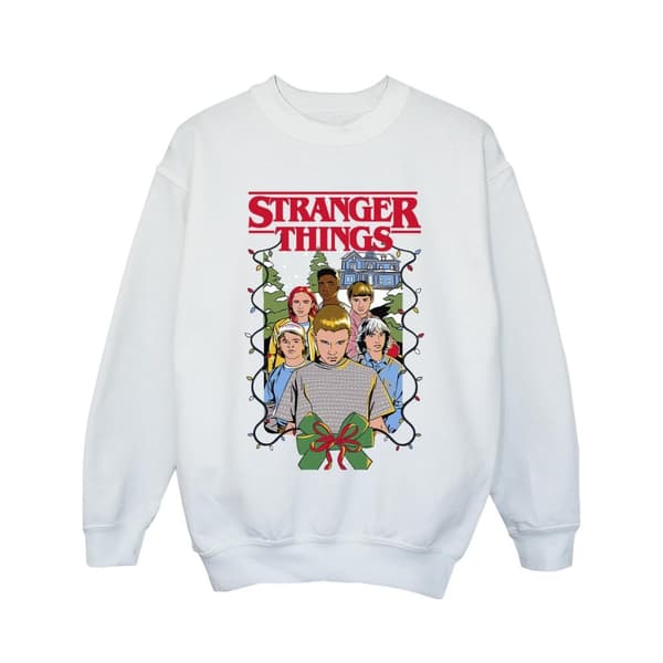 Netflix Girls Stranger Things Christmas Poster Sweatshirt