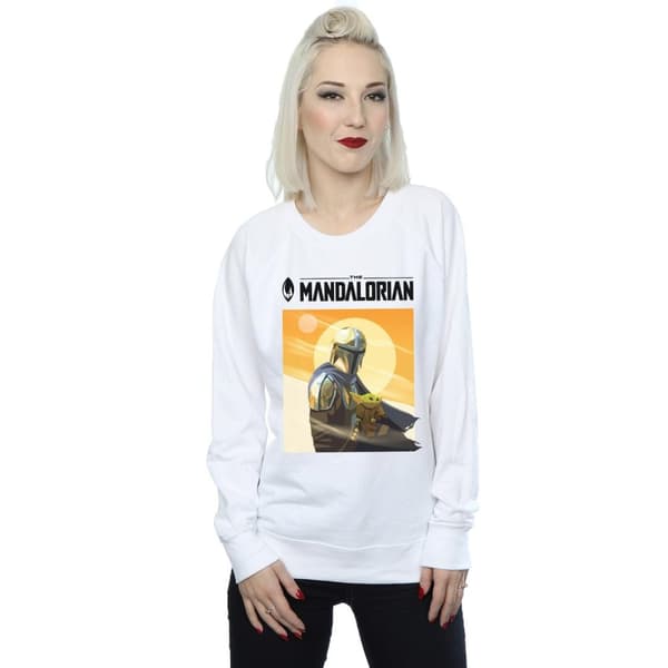 Star Wars Dam/Tjej The Mandalorian The Child Two Moons Sweatshirt