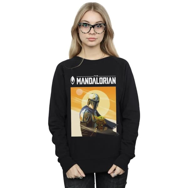 Star Wars Dam/Tjej The Mandalorian The Child Two Moons Sweatshirt