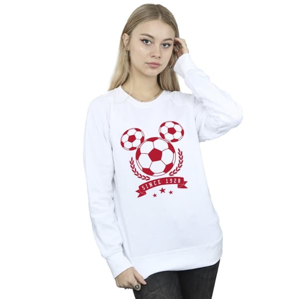 Disney Womens/Ladies Mickey Football Head Sweatshirt