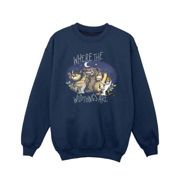 Where The Wild Things Are Sweatshirt til piger Navy Blue 7-8 Years
