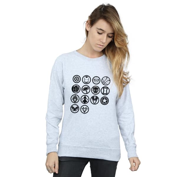 Marvel Womens/Ladies Avengers Infinity War Icons Assemble Sweatshirt