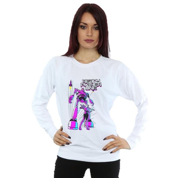 Ready Player One Womens/Ladies Iron Giant And Art3mis Sweatshirt