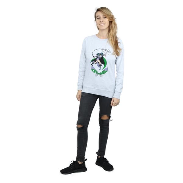 DC Comics Dam/Tjej Catwoman Whip Sweatshirt