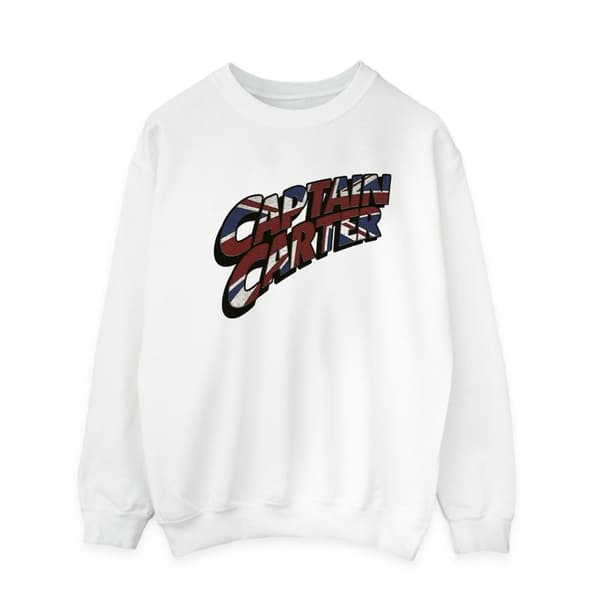 Marvel Mens What If Captain Carter Sweatshirt White M