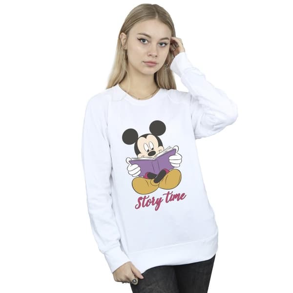 Disney Womens/Ladies Mickey Mouse Story Time Sweatshirt