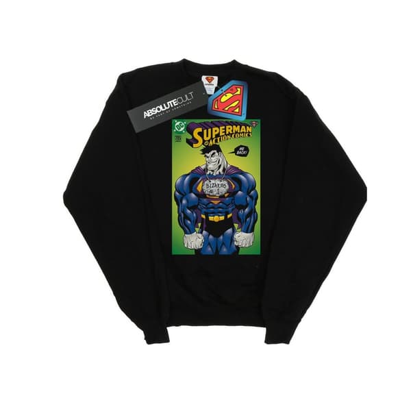 DC Comics Superman Bizarro Action Comics 785 Cover Sweatshirt för flickor Black 5-6 Years