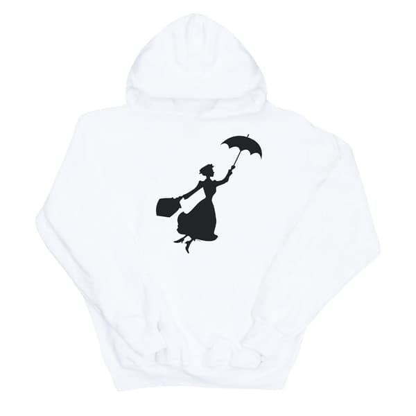 Disney Mens Mary Poppins Flying Silhouette Hoodie
