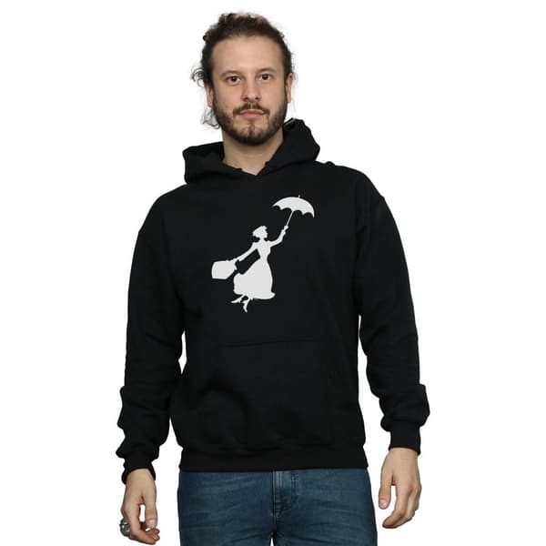 Disney Mens Mary Poppins Flying Silhouette Hoodie
