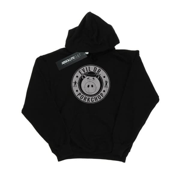 Disney Womens/Ladies Toy Story Evil Dr Pork Chop Hoodie Black XXL