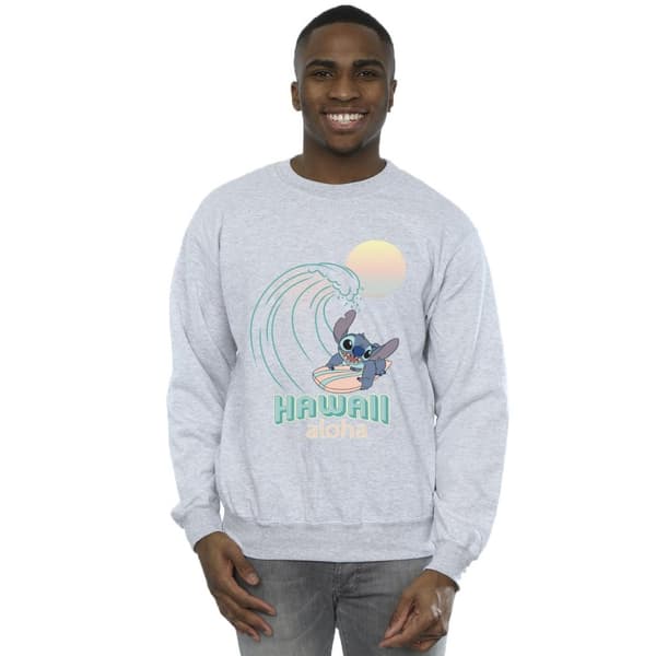 Disney Mens Lilo And Stitch Hawaii Sweatshirt