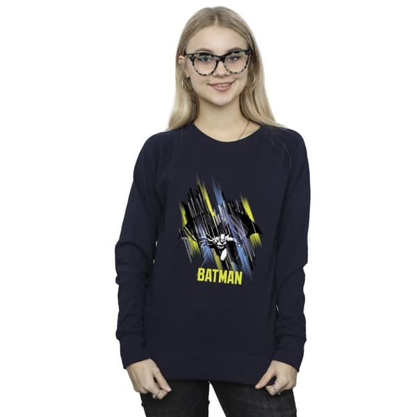 DC Comics Womens/Ladies Batman Flying Batman Sweatshirt