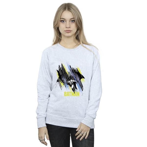 DC Comics Womens/Ladies Batman Flying Batman Sweatshirt