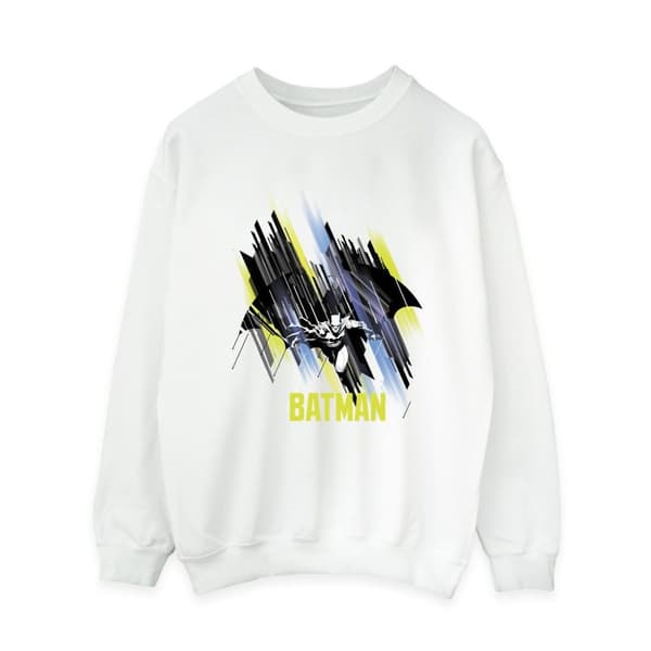 DC Comics Womens/Ladies Batman Flying Batman Sweatshirt