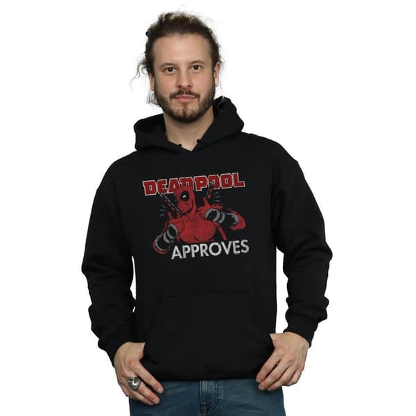 Marvel Mens Deadpool Approves Hoodie