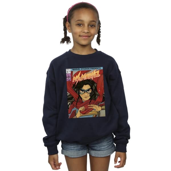 Marvel Girls Ms Marvel Comic Poster Sweatshirt