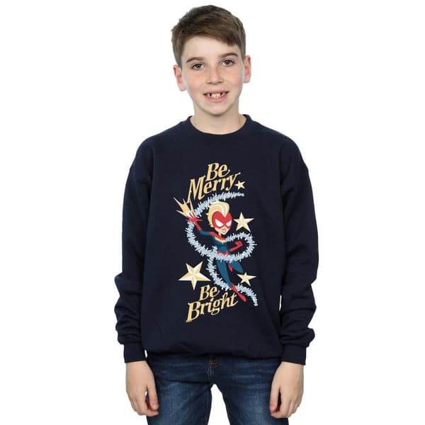 Marvel Boys Be Merry Be Bright Sweatshirt