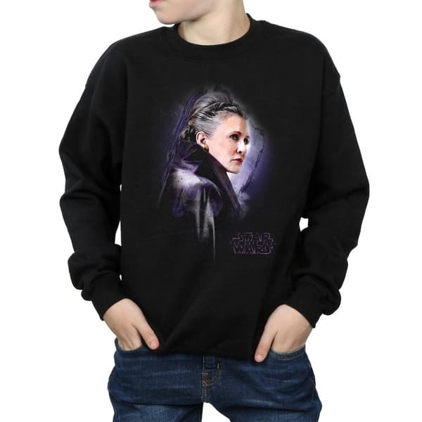 Star Wars Boys The Last Jedi Leia Brushed Sweatshirt