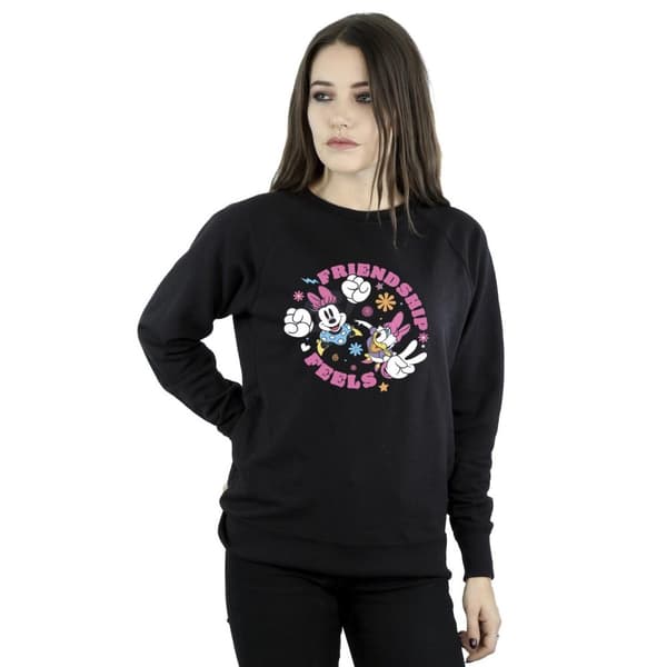 Disney Womens/Ladies Minnie Mouse Daisy Friendship Sweatshirt