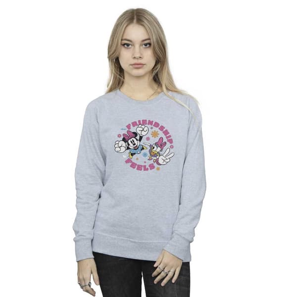 Disney Womens/Ladies Minnie Mouse Daisy Friendship Sweatshirt