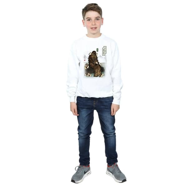 Star Wars Boys The Last Jedi Japanese Chewbacca Porgs Sweatshirt