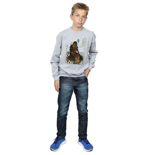 Star Wars Boys The Last Jedi Japanese Chewbacca Porgs Sweatshirt