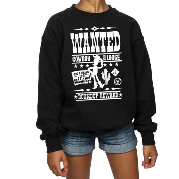 Disney Girls Toy Story Wanted Poster Sweatshirt