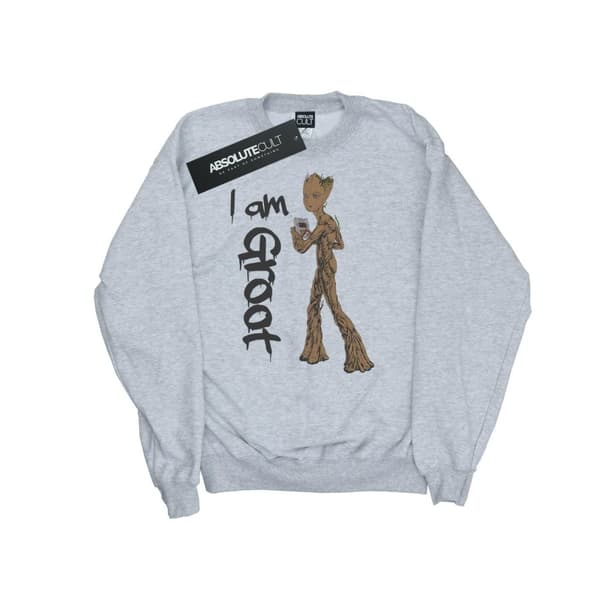 Marvel Mens Avengers Infinity War Graffiti Groot Sweatshirt