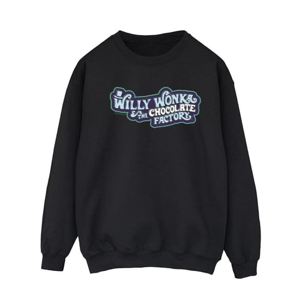 Willy Wonka Sweatshirt med chokladfabrikens logotyp - dam/dam
