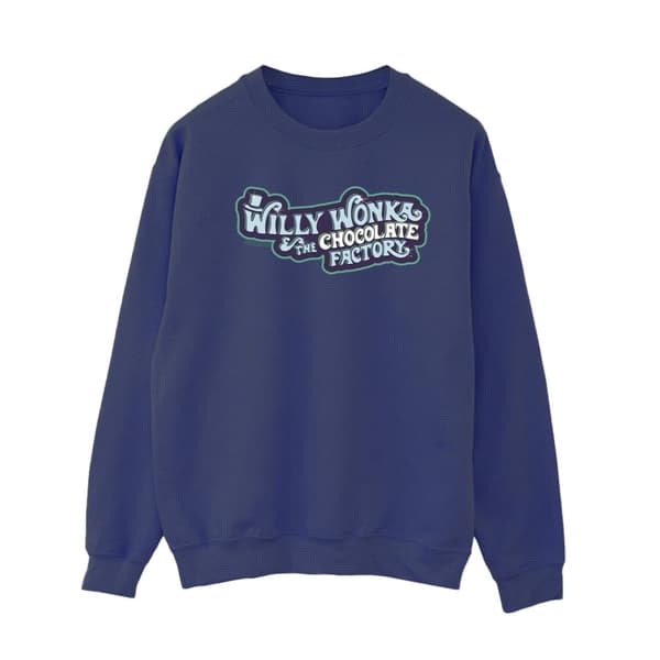 Willy Wonka Sweatshirt med chokladfabrikens logotyp - dam/dam