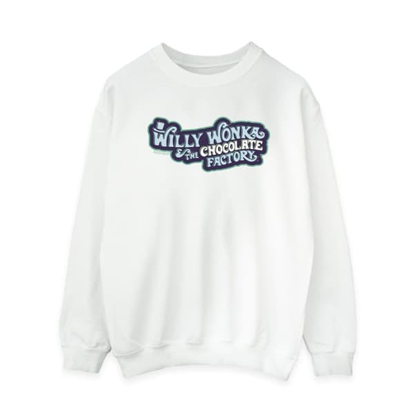 Willy Wonka Sweatshirt med chokladfabrikens logotyp - dam/dam