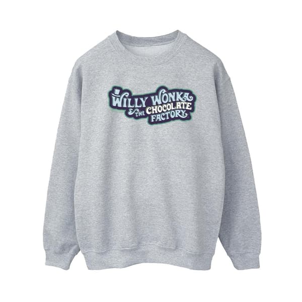 Willy Wonka Sweatshirt med chokladfabrikens logotyp - dam/dam