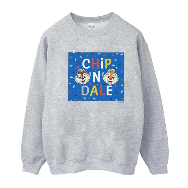 Disney Mens Chip N Dale Blue Frame Sweatshirt