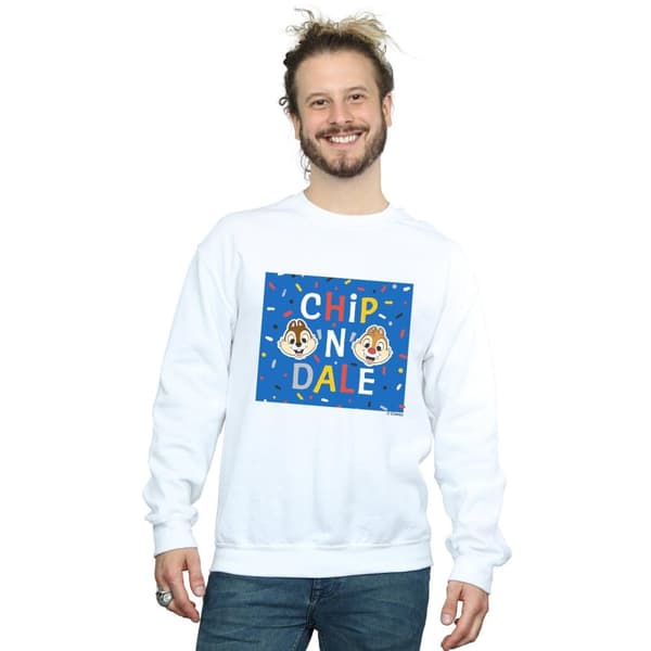 Disney Mens Chip N Dale Blue Frame Sweatshirt