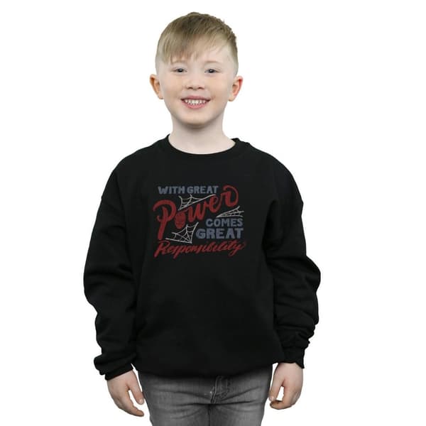 Marvel Boys Spider-Man Great Responsibility Sweatshirt