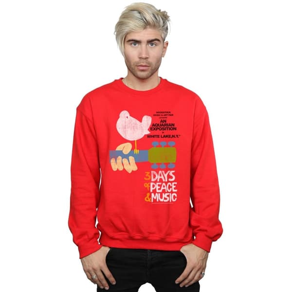 Woodstock Mens Festival Poster Sweatshirt