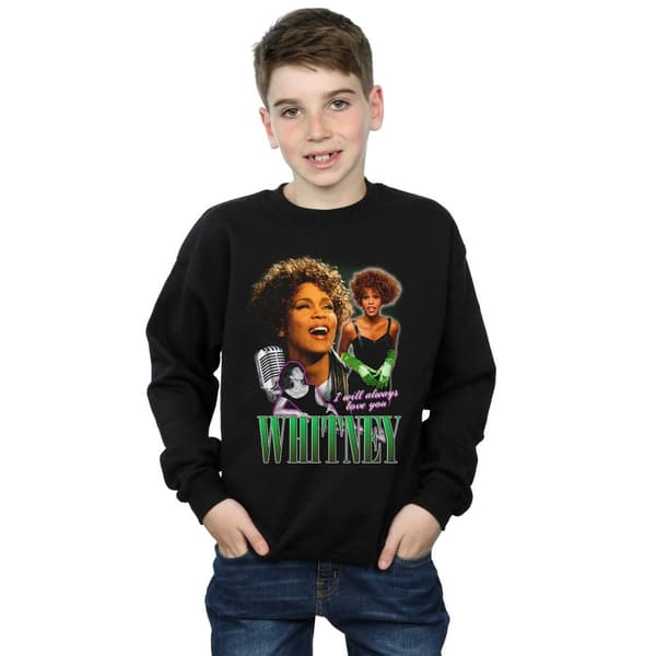 Whitney Houston Boys I Will Always Love You Homage Sweatshirt