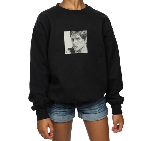 Star Wars Girls Han Solo Drawing Sweatshirt