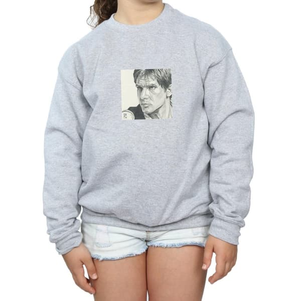 Star Wars Girls Han Solo Drawing Sweatshirt