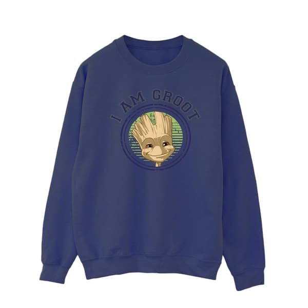 Guardians Of The Galaxy Mens Groot Varsity Sweatshirt Navy Blue XXL