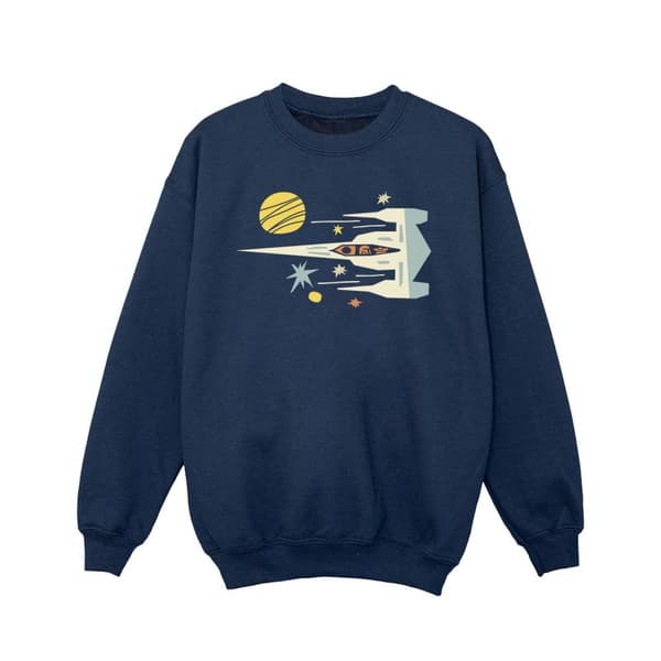 Star Wars Girls The Mandalorian Cutout Ship Sweatshirt