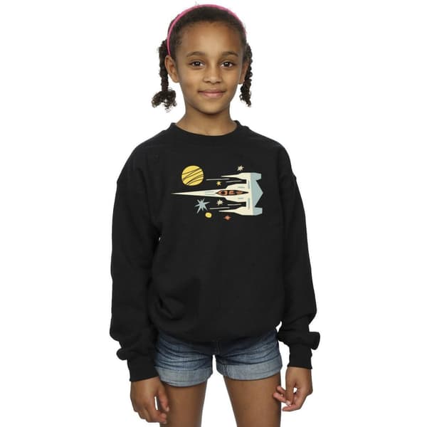 Star Wars Girls The Mandalorian Cutout Ship Sweatshirt