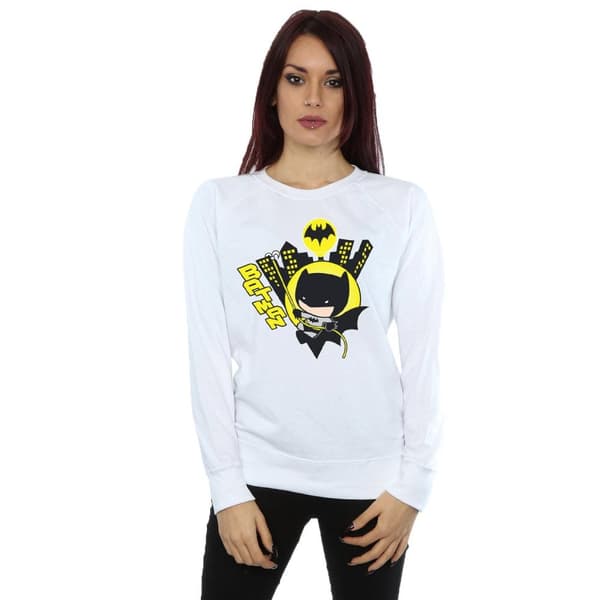 DC Comics Dam/Tjej Chibi Batman Swinging Sweatshirt
