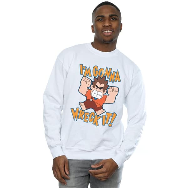 Disney Mens Wreck It Ralph I´m Gonna Wreck It Sweatshirt