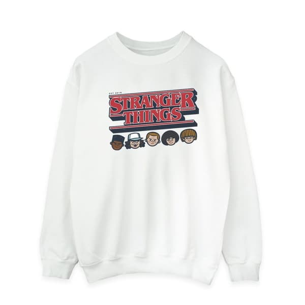 Netflix Sweatshirt med karikatyrlogotyp från Stranger Things