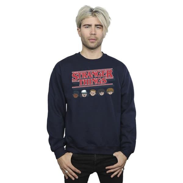 Netflix Sweatshirt med karikatyrlogotyp från Stranger Things